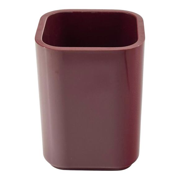 Vintage Radius One Pen Holder Maroon William Sklaroff Plastic Desk Office 1980's - Picture 2 of 8